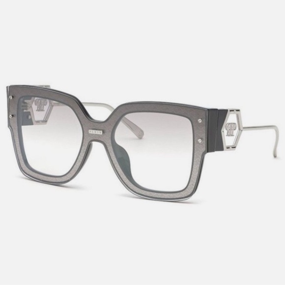 NEW PHILIP PLEIN ROSE VENUS SUNGLASSES FULL INCLUSION BLACK SILVER SOLD OUT - Picture 13 of 16